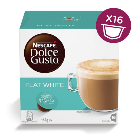 NESCAFÉ Dolce Gusto Flat White Coffee Pods, 16 Capsules
