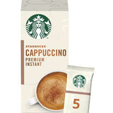 Starbucks Cappuccino Premium Instant Sachets 5 - كابتشينو ستاربكس سريع التحضير